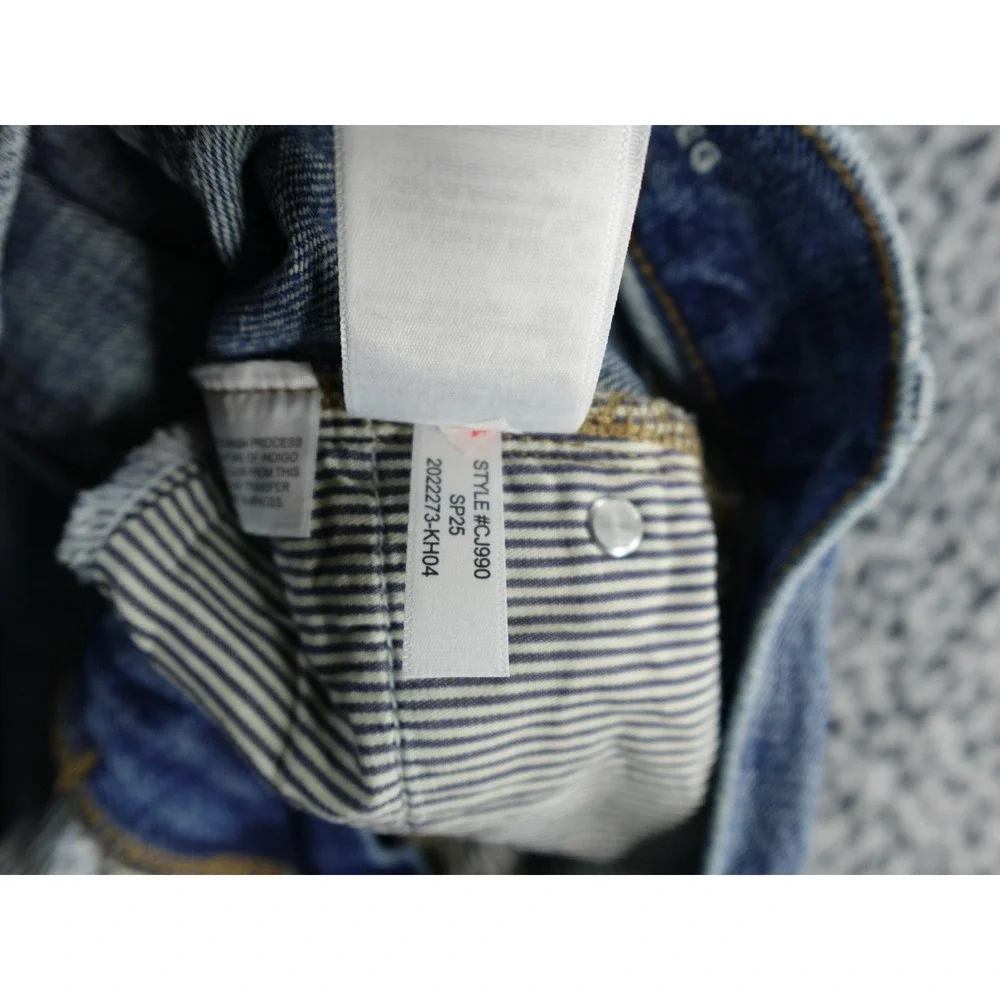J Crew 84 Low‎ Rise Wide Leg Jeans Medium Wash Distressed Size 25